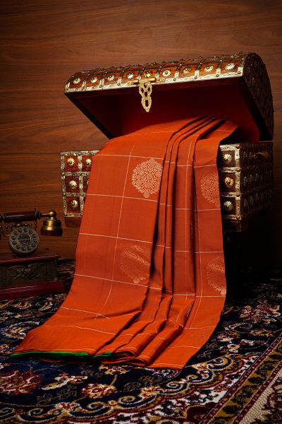 Antique Zari Border Saree
